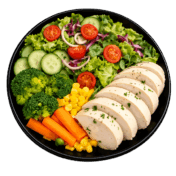Boiled Chicken and Salad (1)